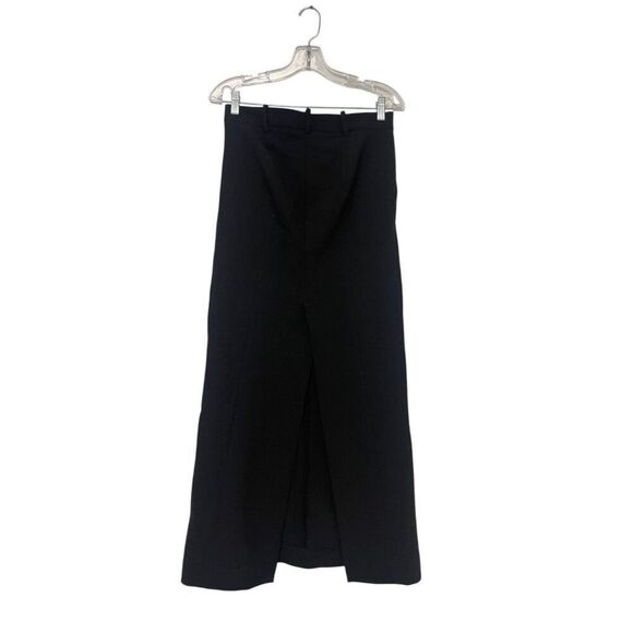 Zara Womens Pants Trousers XS Black Flat Front Wide Leg Stretchy Polyester NWOT - Picture 5 of 11